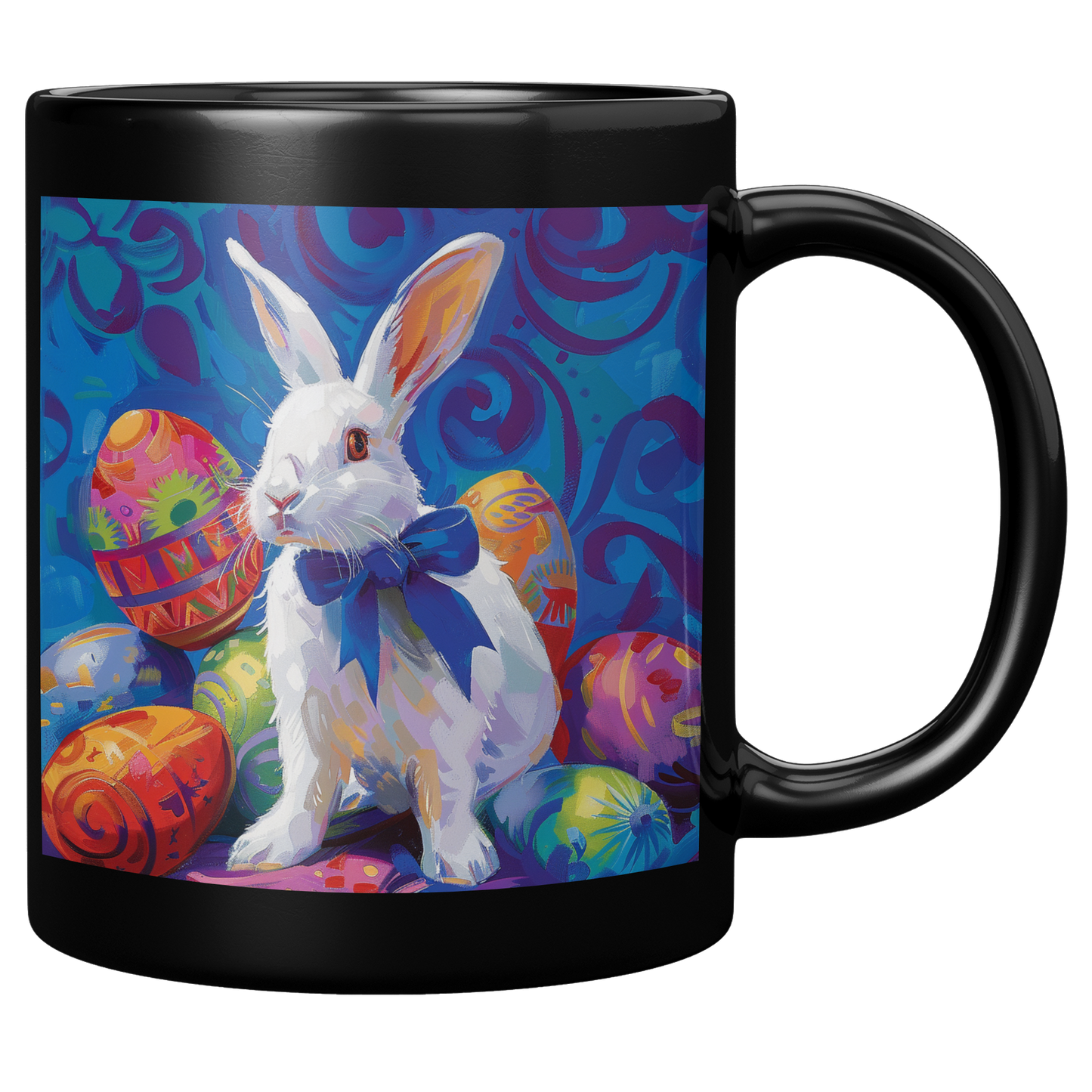 Rabbit_with_Bow_and_Eggs_MugBlack_11oz_Black_RH_Mockup.png