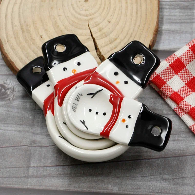 4 Pcs/set Christmas Characters Measuring Tools Set