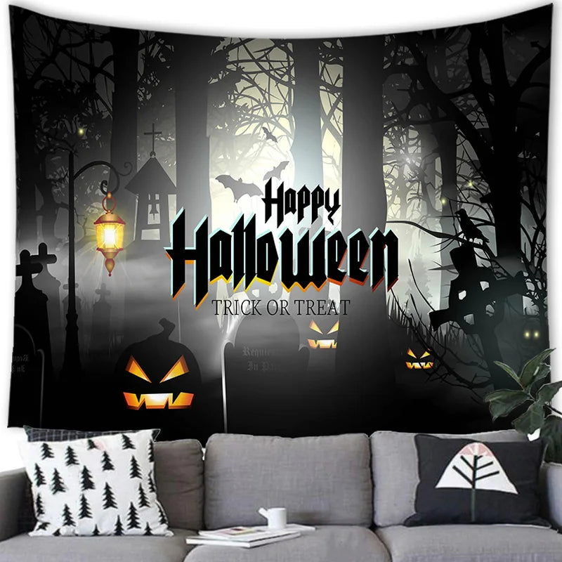 Halloween Decor Tapestry Wall Hanging