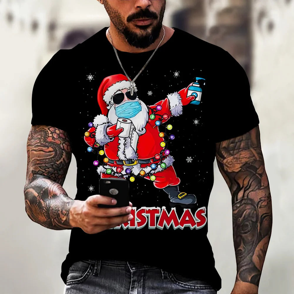 Fun Christmas Holiday Hip Hop Santa T-shirts