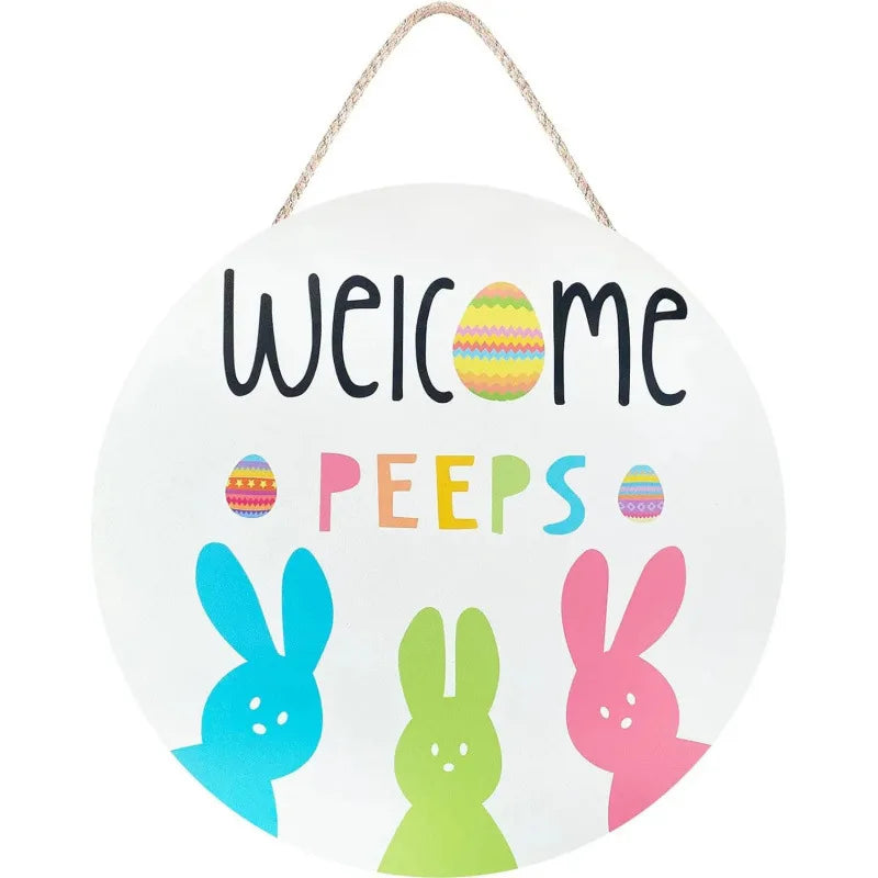 Easter Wooden Welcome Door Decorations