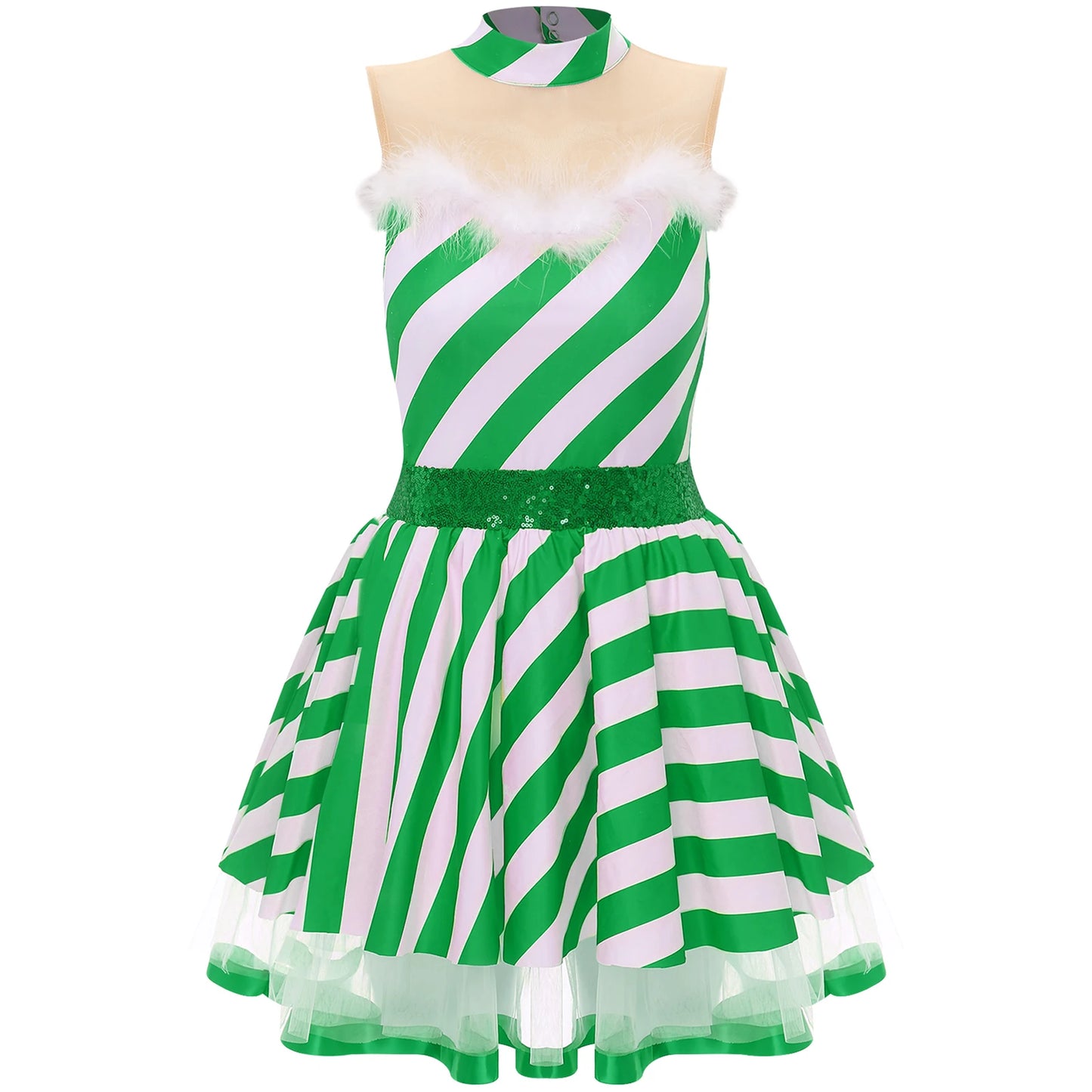 Sleeveless Bowknot Dance Dress