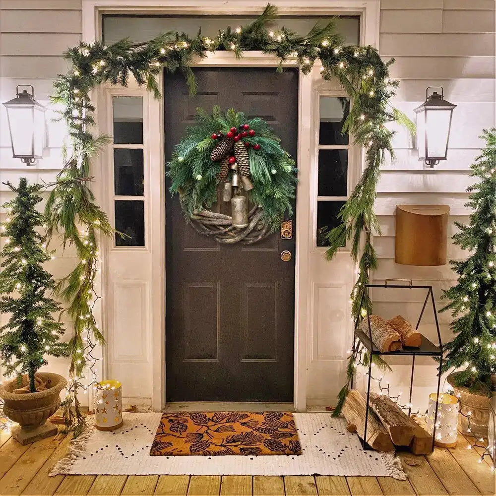 Boho Garland Christmas Wreath