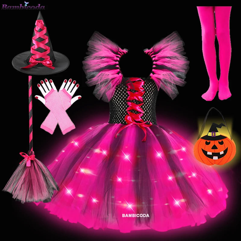Sparkling Witch Dress Costume (with LED)