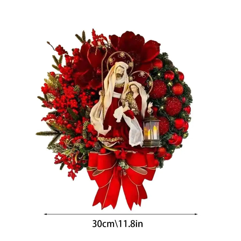 Cordless LED Wreath