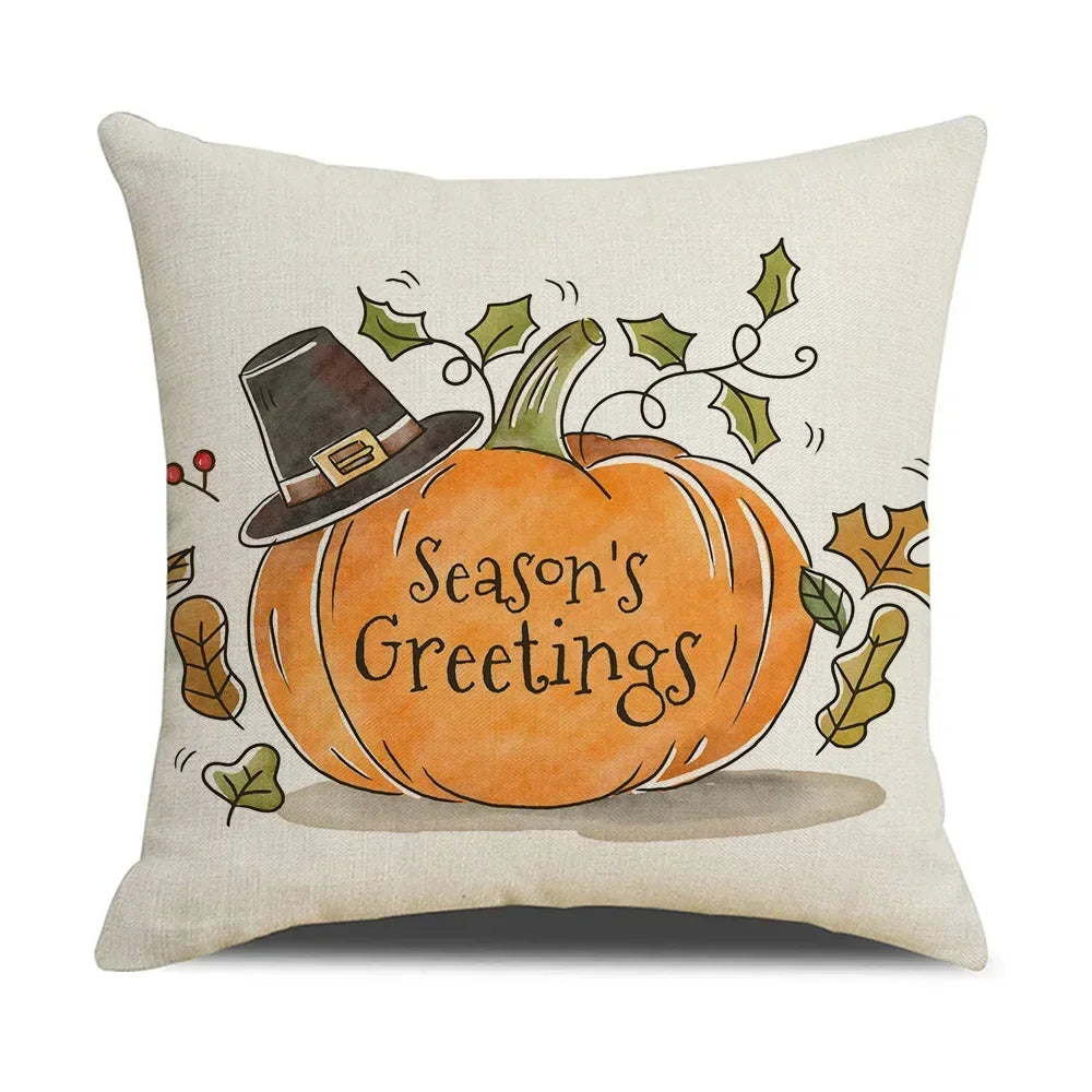 Fall Pumpkin Cushion Covers