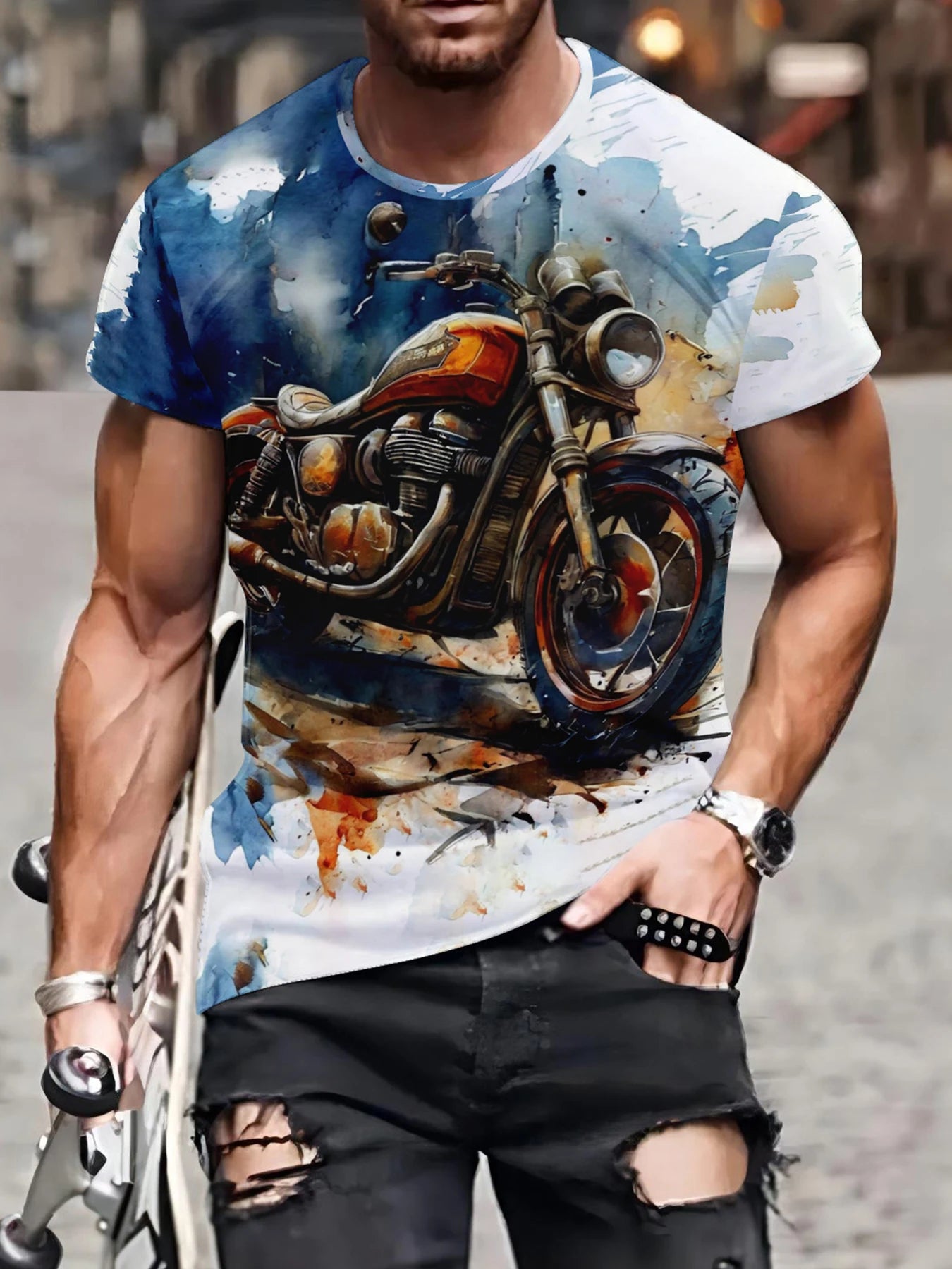 Casual Faith Split Color T-Shirt
