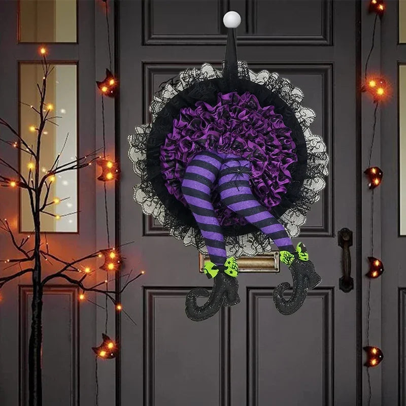 Witch Legs Door Wreath