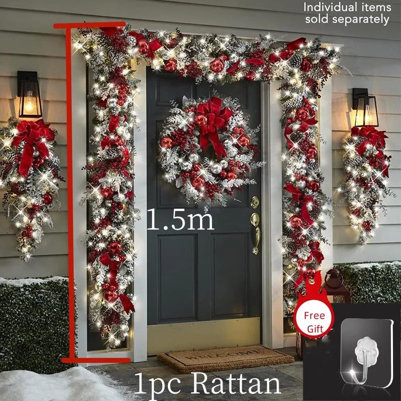 Christmas Wreath Rattan Set