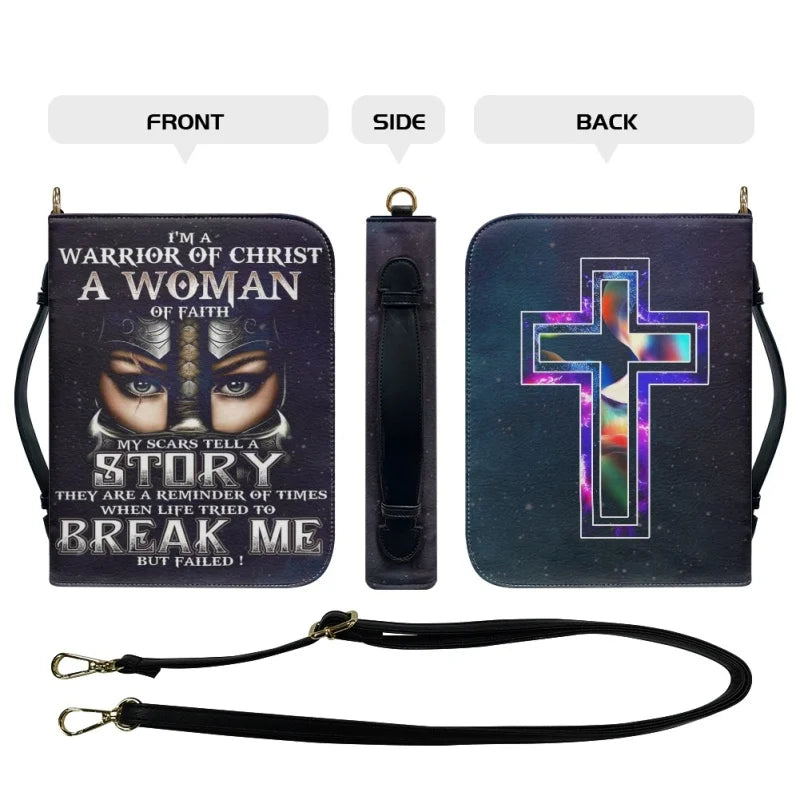 I'M A Warrior Of Christ A Woman Of Faith Bible Cover Case