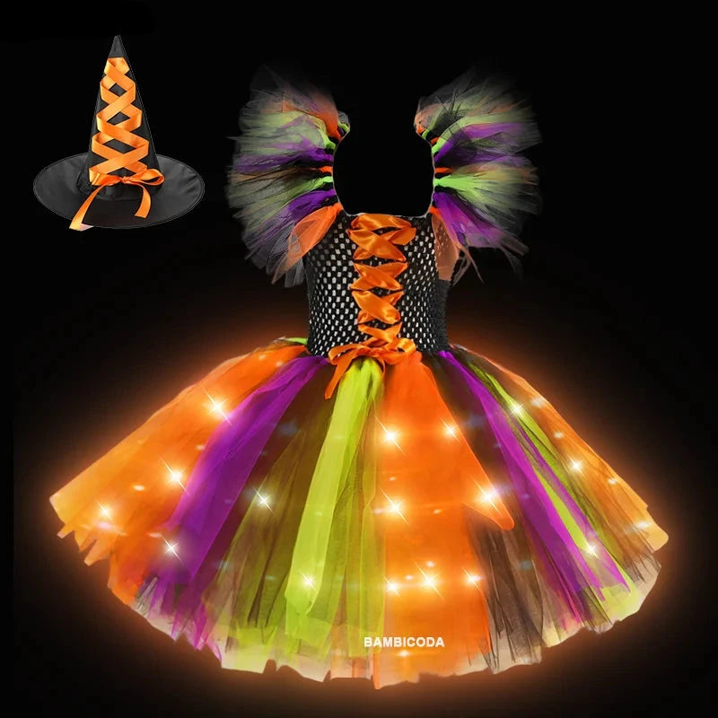 Sparkling Witch Dress Costume (with LED)