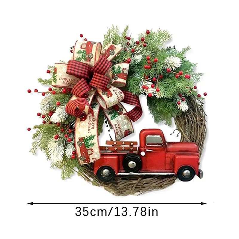 Old-Fashioned Mini Truck Wreath