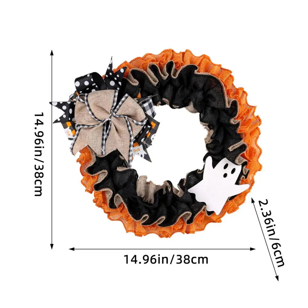 Spooky Halloween Burlap Wreath