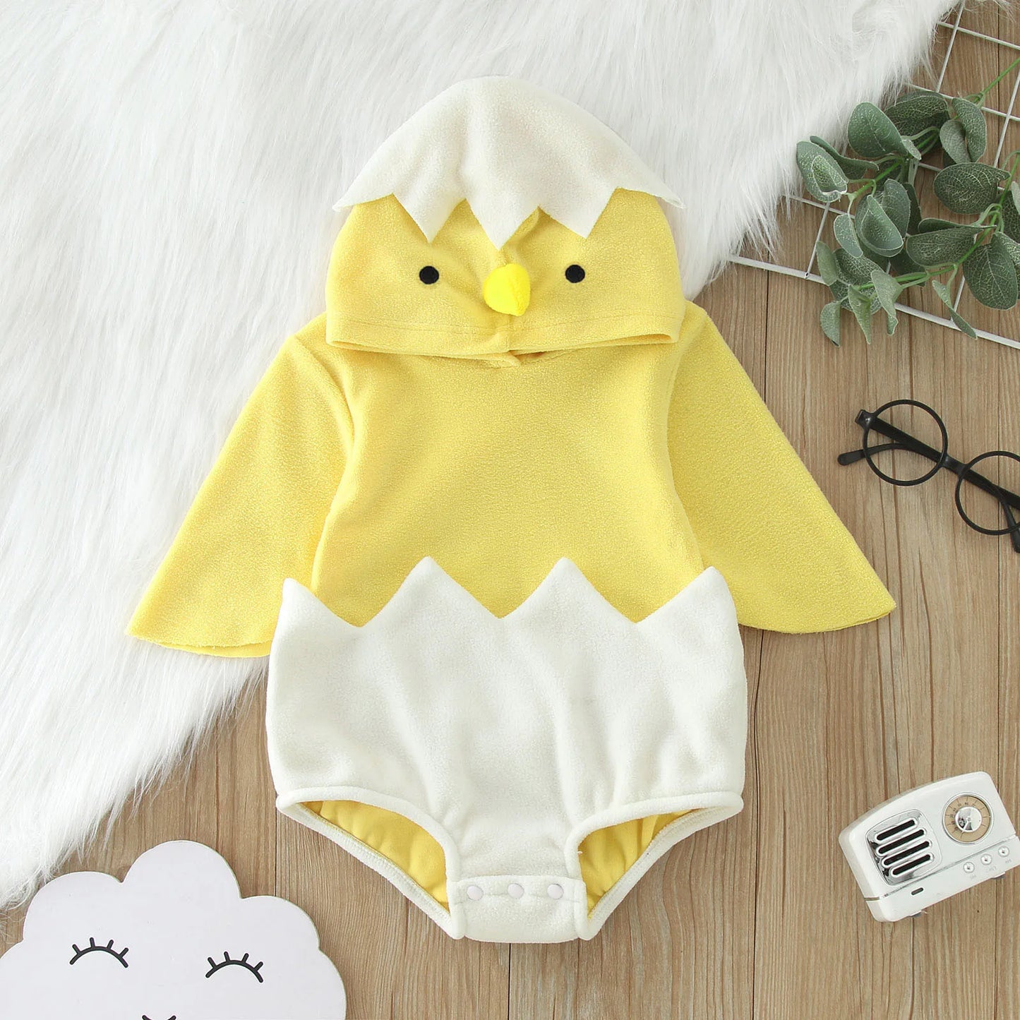 Little Chicken from Shell Newborn Hatching Chick Costume
