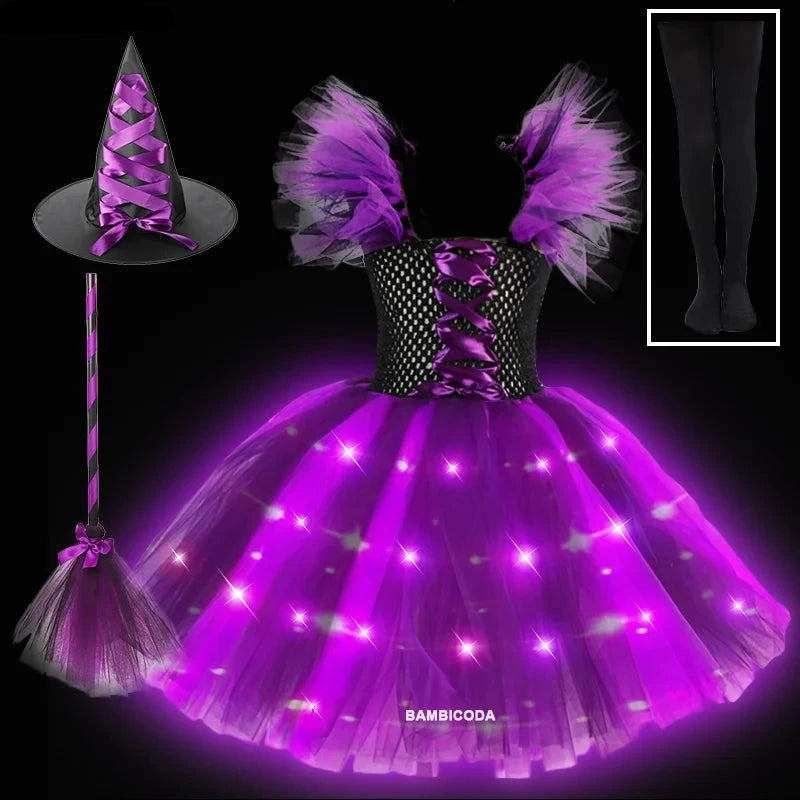 Sparkling Witch Dress Costume (with LED)