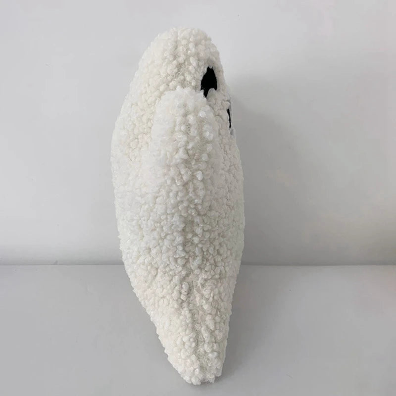 Soft Plush Halloween Ghost and Pumpkin Throw Pillow