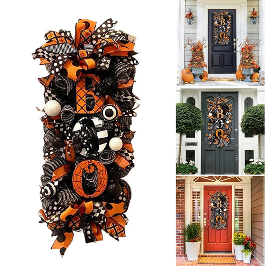 Halloween Boo Swag Wreath