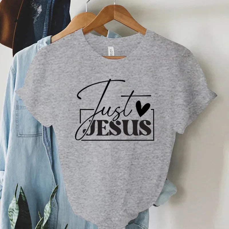 "Just Love Jesus" Faith Print T-Shirt