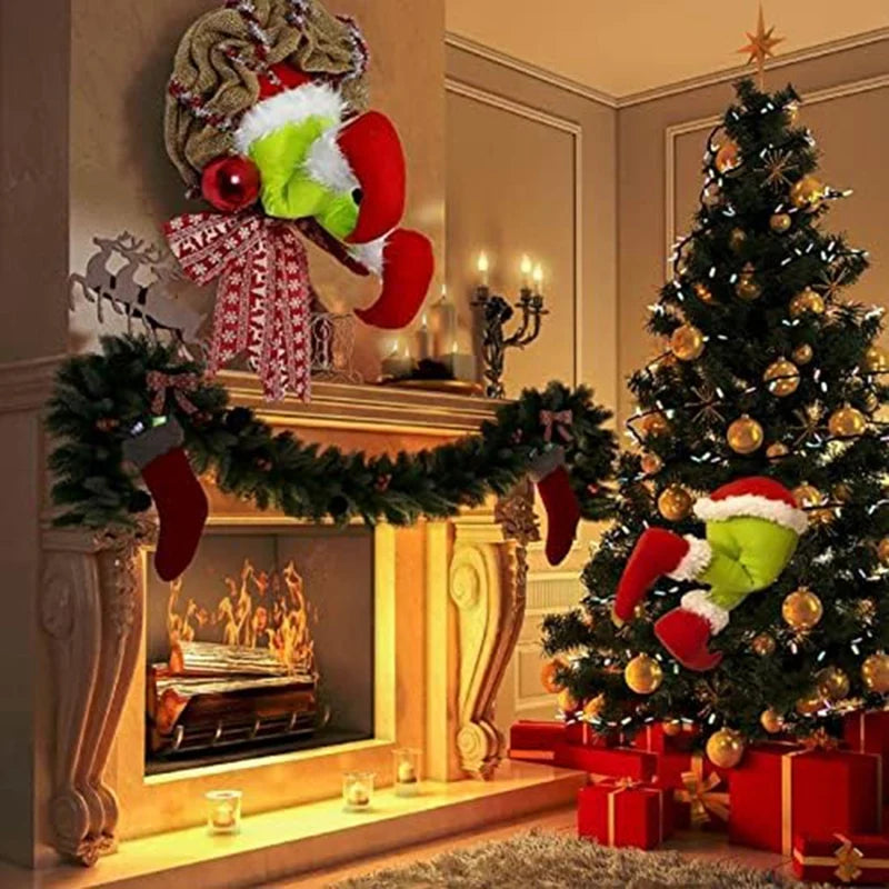 Grinch Burlap Wreath