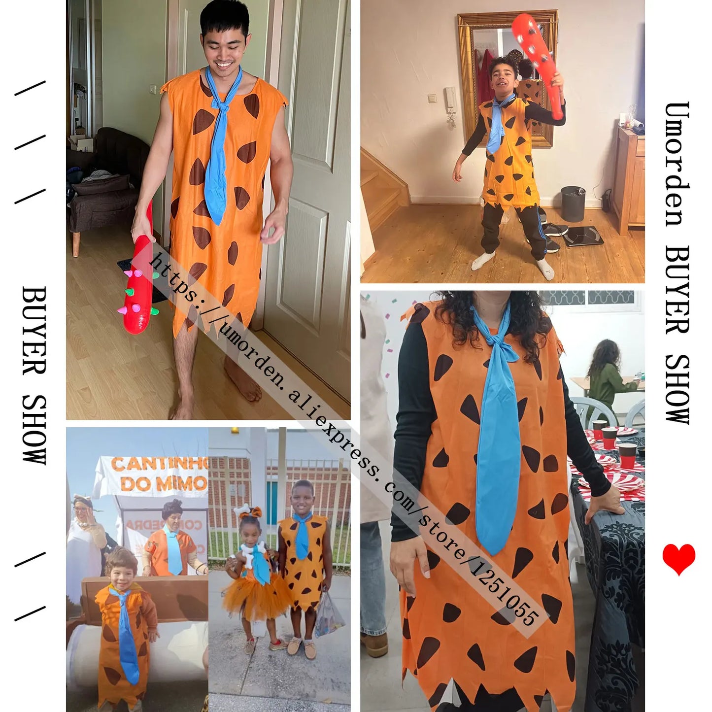 Fred Flintstone Costume (with Inflatable Club)