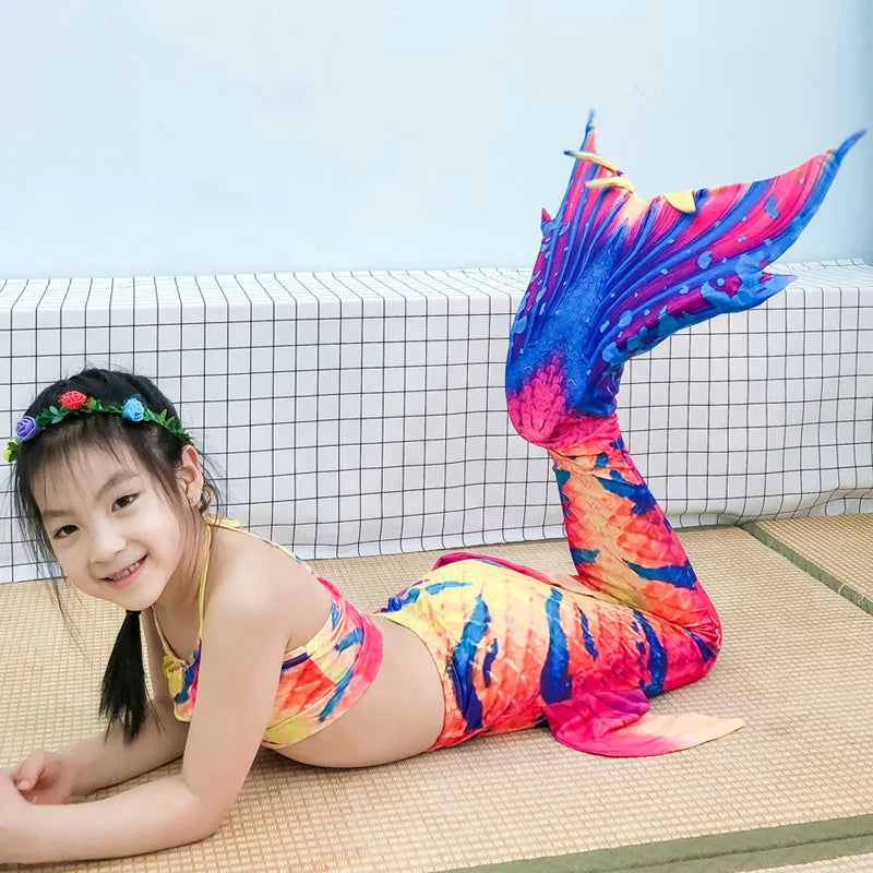 NEW Design 4Pcs 5Pcs/Set Kids Mermaid Tails