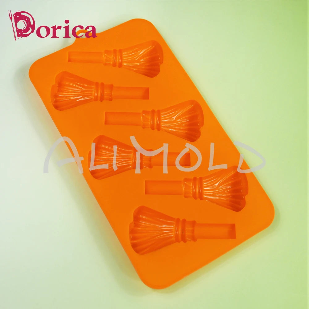 3D Witch's Broom Chocolate Mold