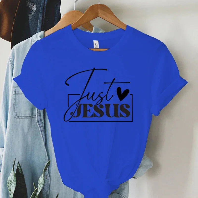 "Just Love Jesus" Faith Print T-Shirt