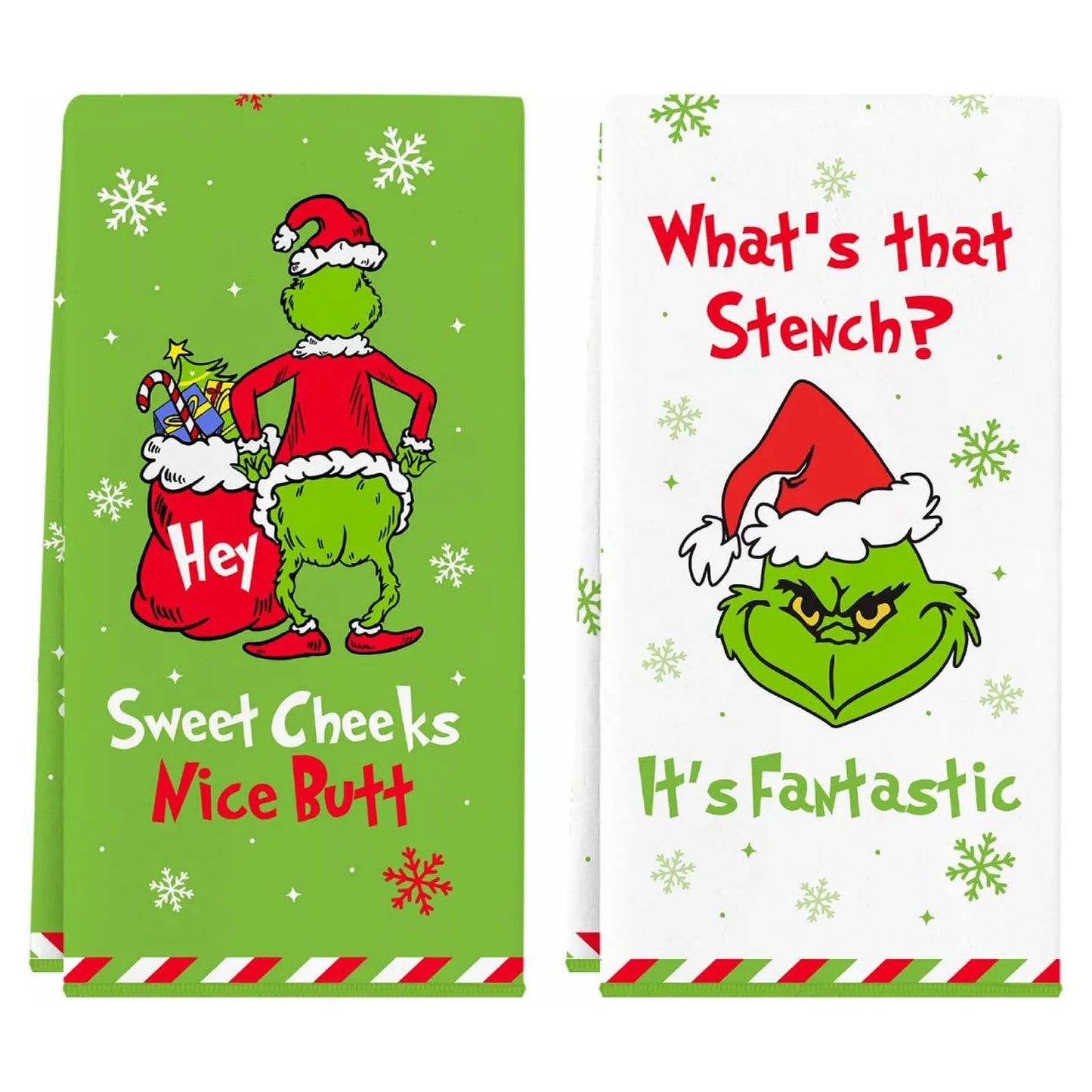 Grinch Dish Towels (2 Pcs)
