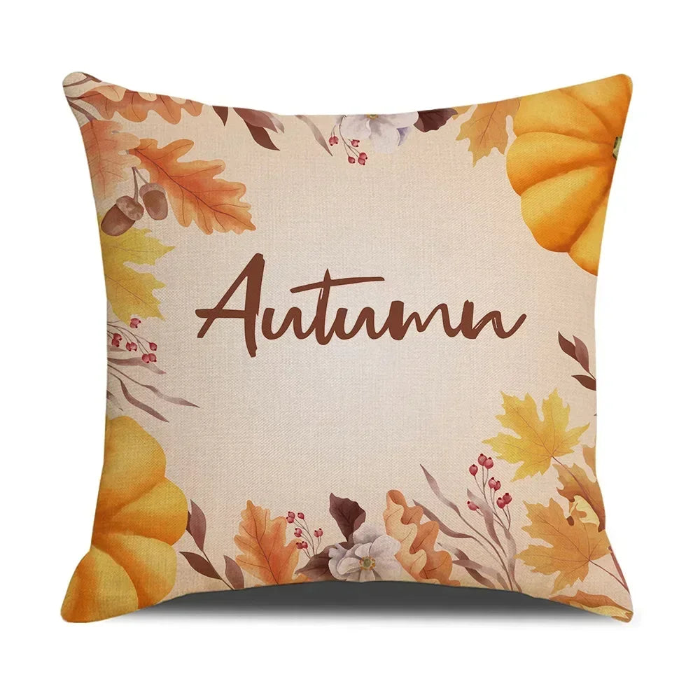 Fall Pumpkin Cushion Covers