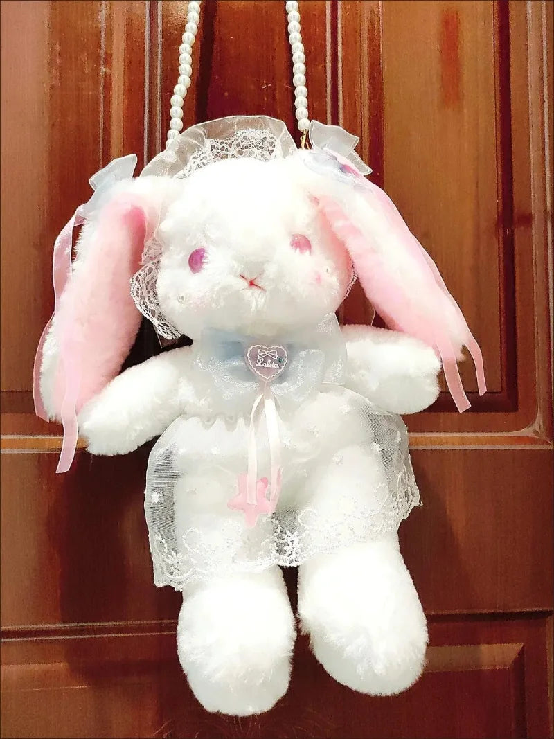 Bow Rabbit Doll Crossbody Bag
