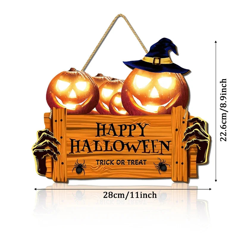 Happy Halloween Wooden Sign