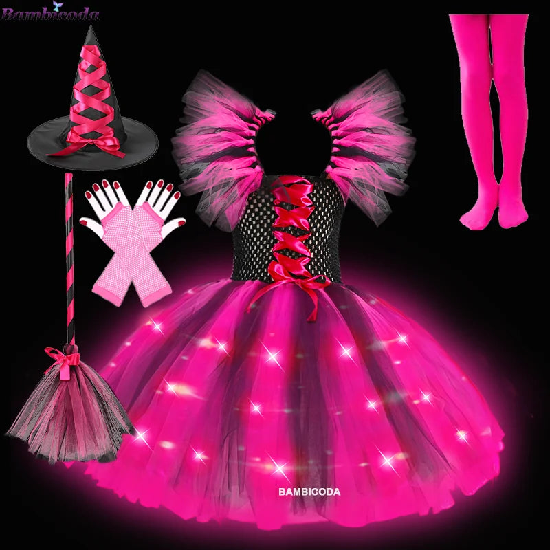 Sparkling Witch Dress Costume (with LED)