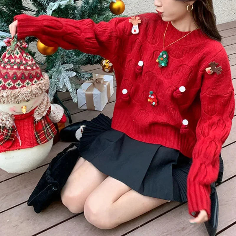 Women Knitted Christmas Sweaters