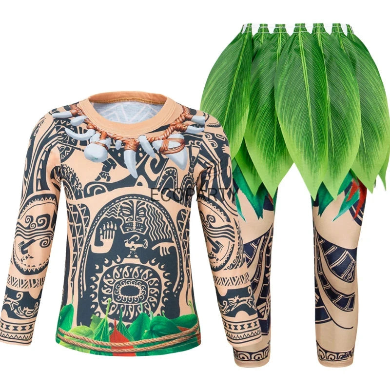 Maui Tatoo Costume (2 or 3 Pieces)