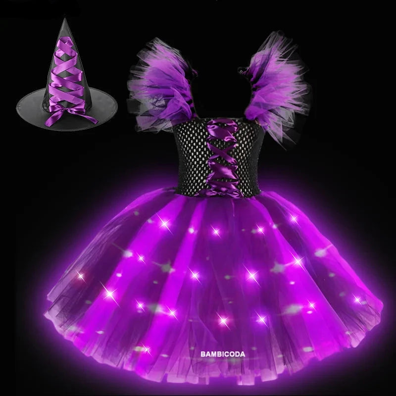 Sparkling Witch Dress Costume (with LED)