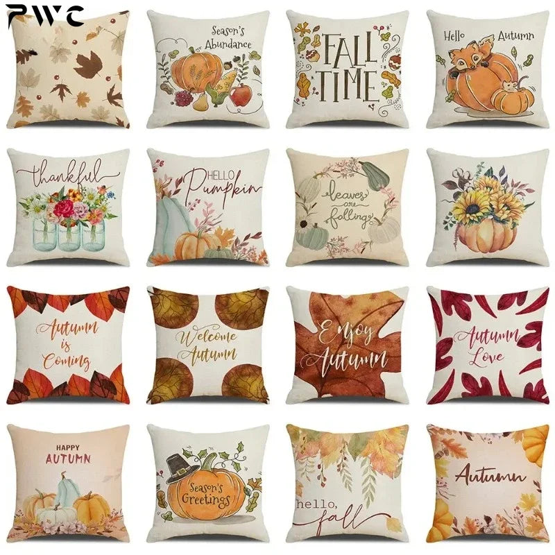 Fall Pumpkin Cushion Covers