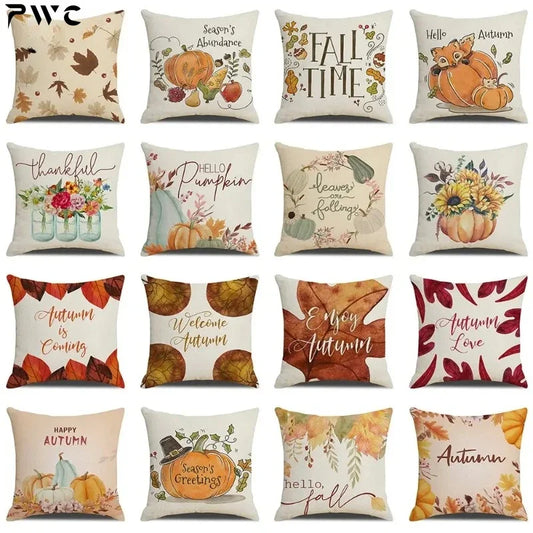 Fall Pumpkin Cushion Covers