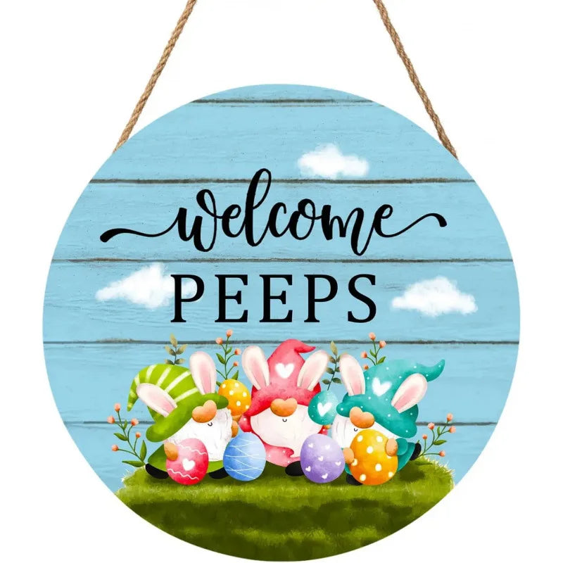 Easter Wooden Welcome Door Decorations