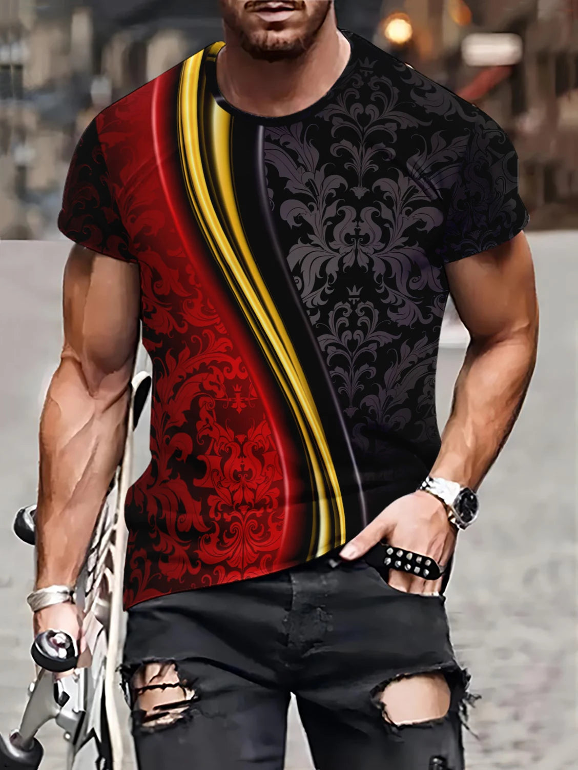 Casual Faith Split Color T-Shirt