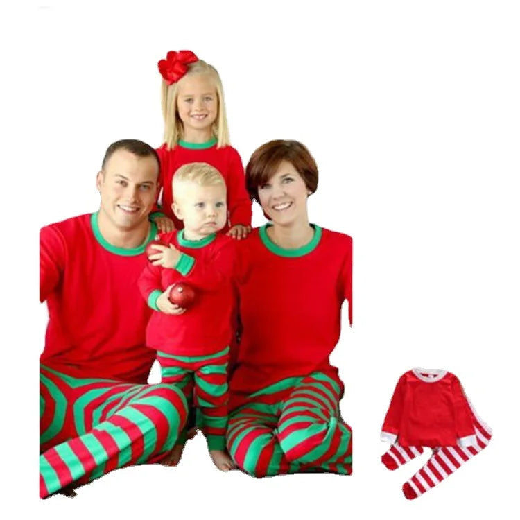 Striped Matching Family Christmas Pajamas