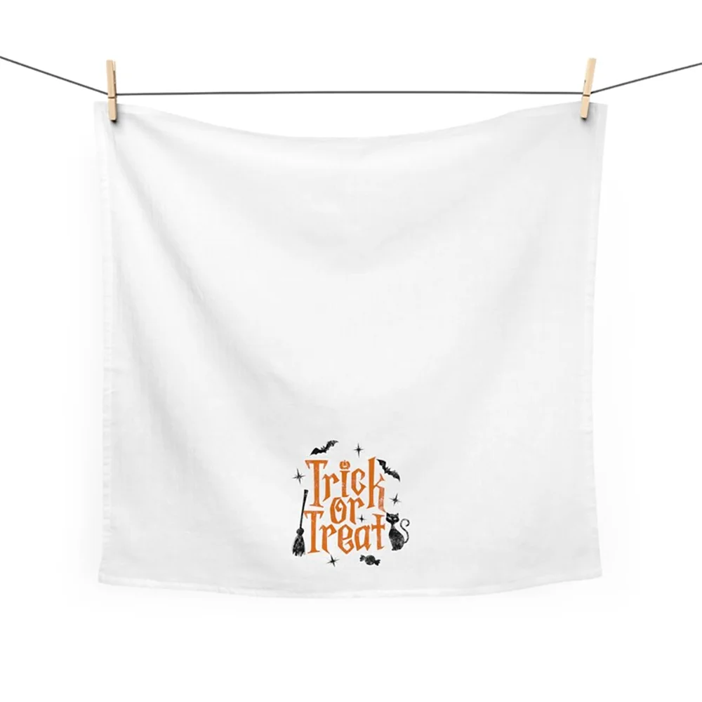 Halloween Trick or Trick Festival Tea Towel
