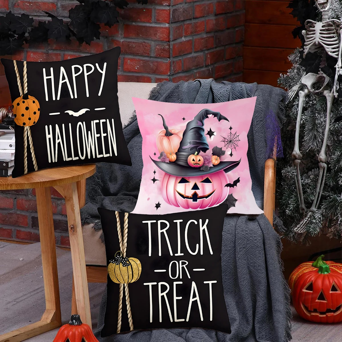 Halloween Pillowcases (17 x 17)