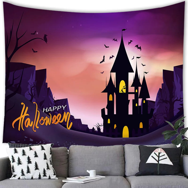 Halloween Decor Tapestry Wall Hanging