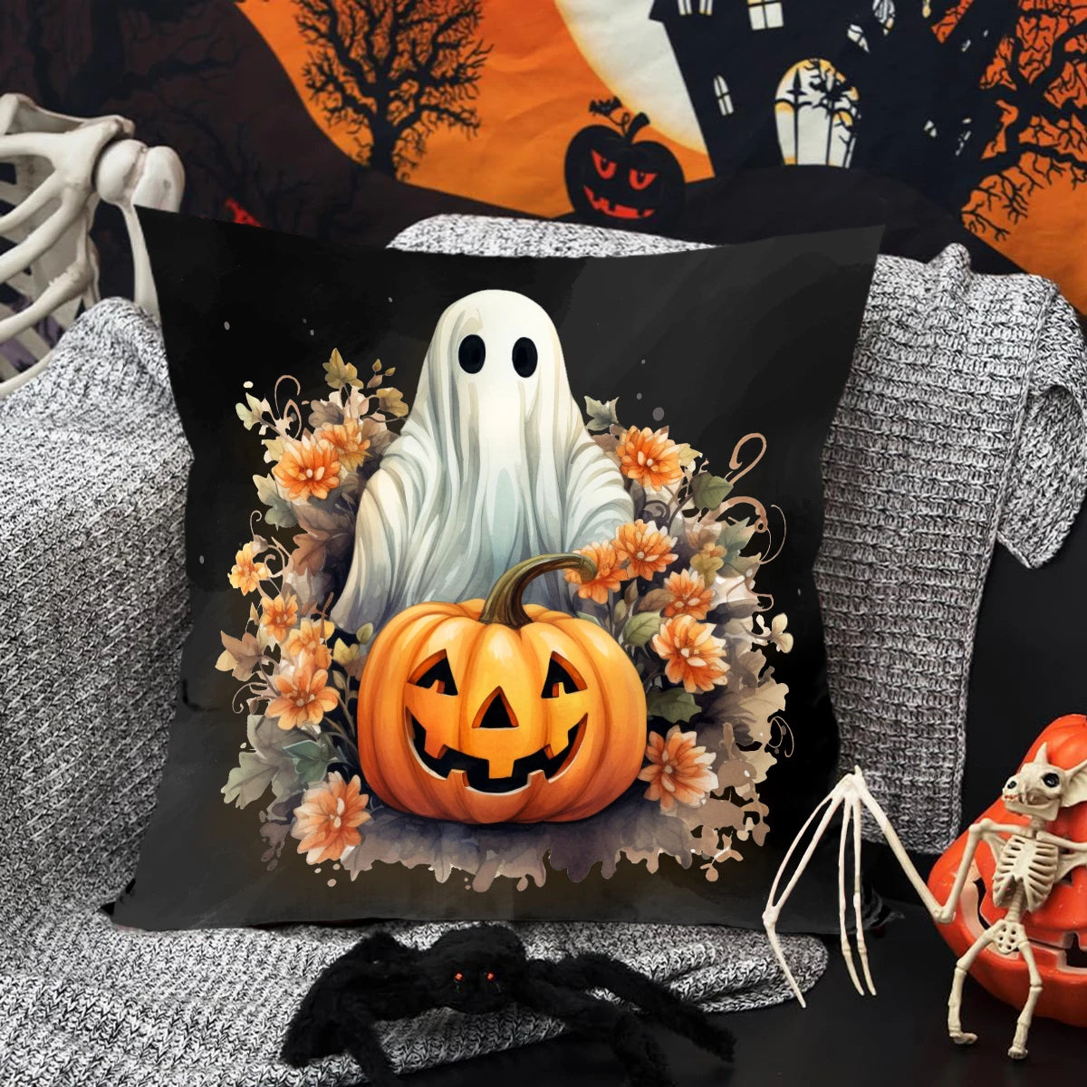 Halloween Pillowcases (17 x 17)