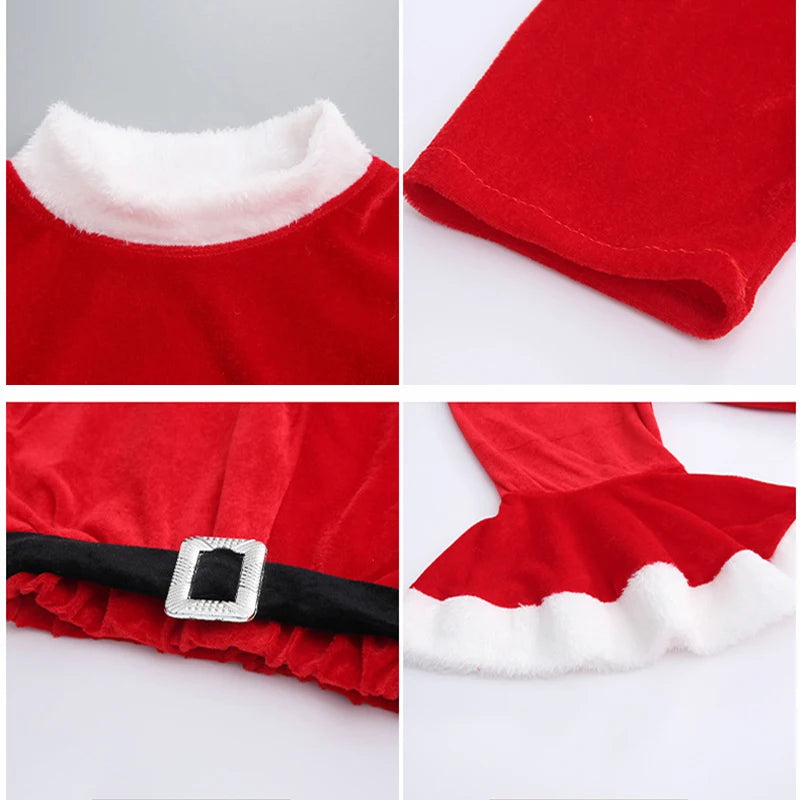 Velvet Santa Suits for Kids (Boys and Girls)