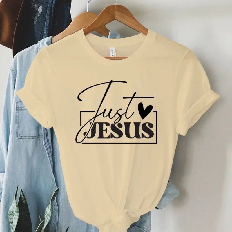 "Just Love Jesus" Faith Print T-Shirt