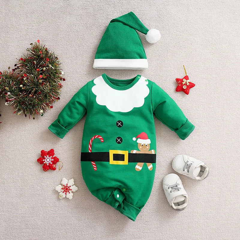 First Christmas Elf Romper (0-18M)
