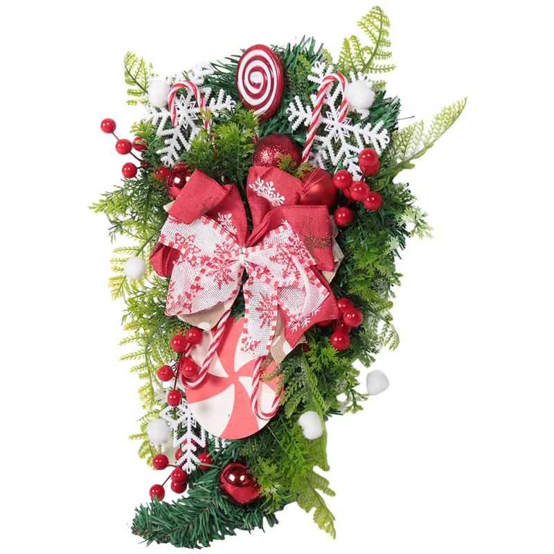 Candy Cane Wreath