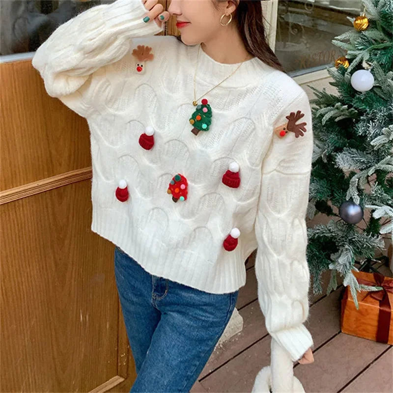 Women Knitted Christmas Sweaters
