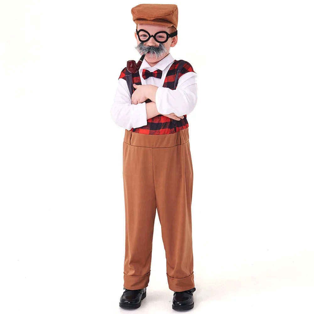 Old Timer, Old Man Grandpa Costume Set